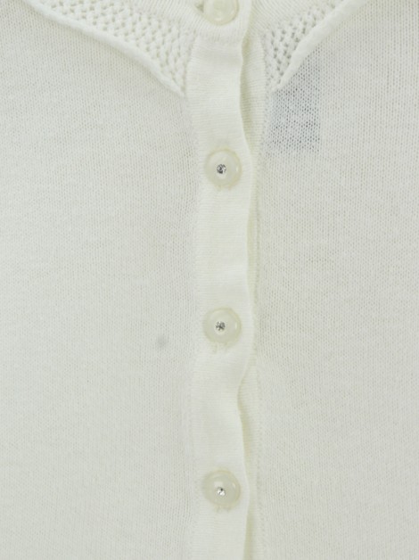 Blusa Paola da Vinci Tricot Branco Bebê