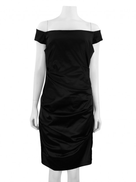 Vestido Nicole Miller Tecido Preto