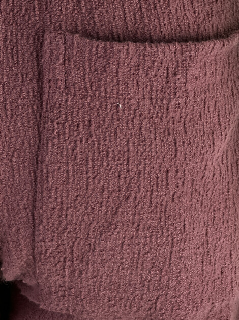 Calça Teti Gio Tecido Texturizado Malva