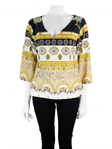 Blusa One Up Estampada Strass