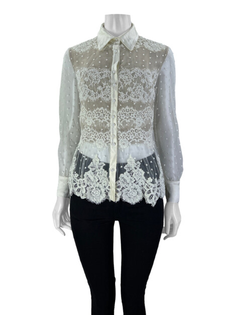 Camisa Sandro Barros Tule Bordada