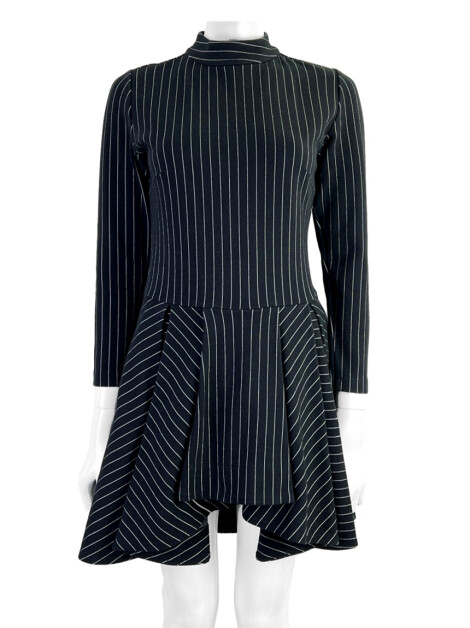 Vestido Anne Fernandes Listras Preto