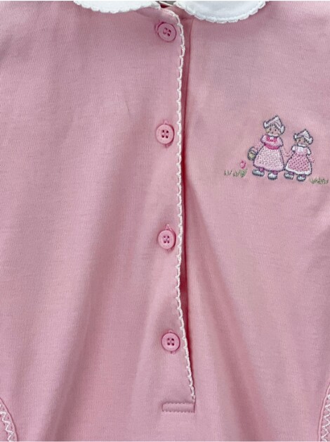 Macacão Baby Cottons Tecido Bordado