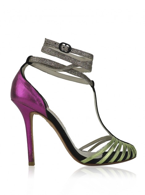 Sapato Sophia Webster Metalizado Multicolor