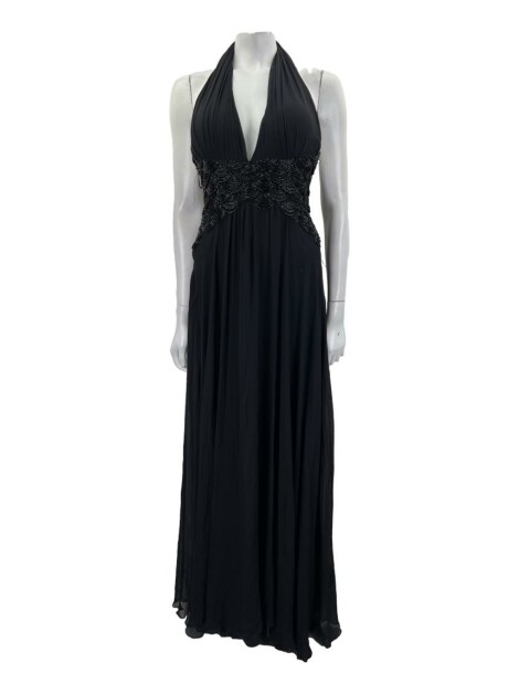 Vestido de Festa Patricia Bonaldi Longo Seda Bordado