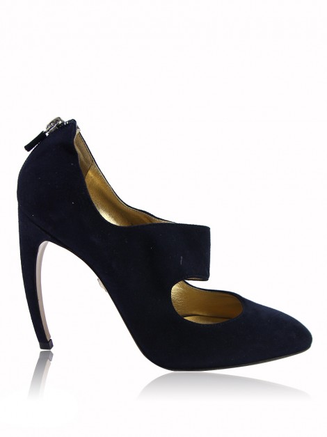 Sapato Walter Steiger Suede Azul Marinho
