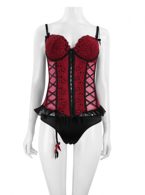 Corselete Fruit De La Passion Renda Magenta