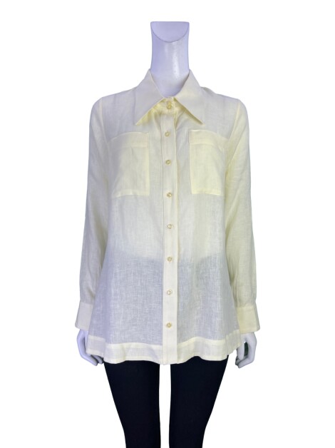 Camisa Erre Linho Reta Creme