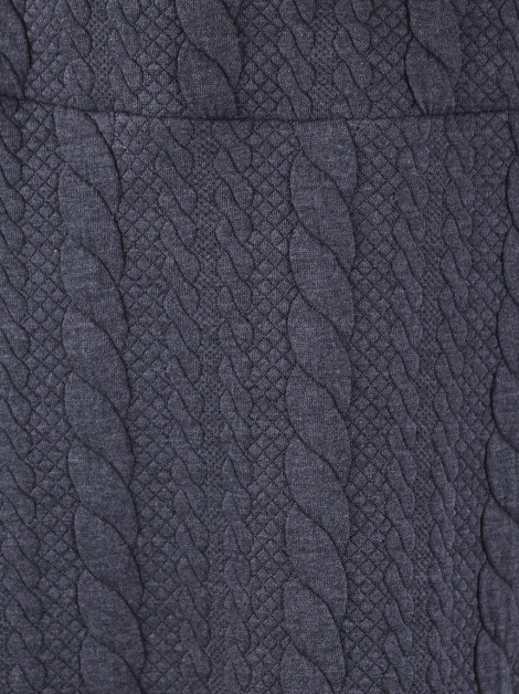 Saia Resort Couture Textura Cinza