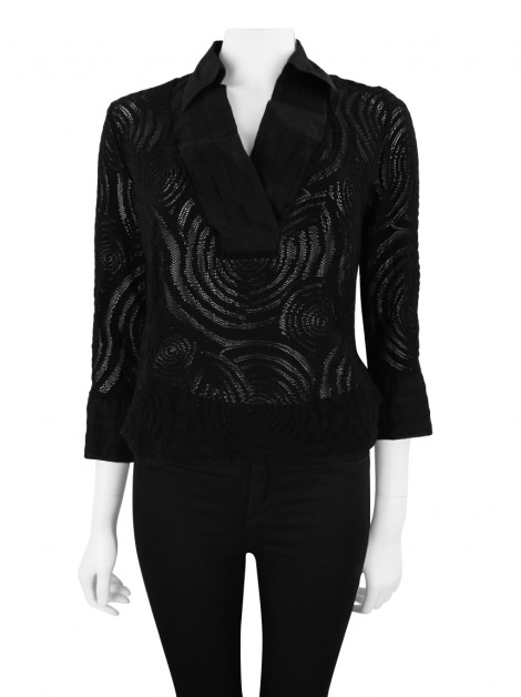 Blusa Anne Fontaine Tricô Preto
