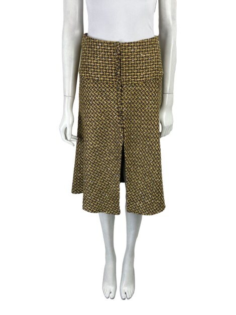 Saia Erre Mini Tweed Marrom