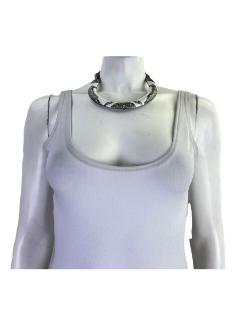 Colar Camila Klein Strass Branco