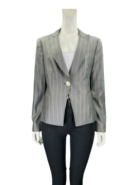 Blazer Giorgio Armani Listrado Cinza