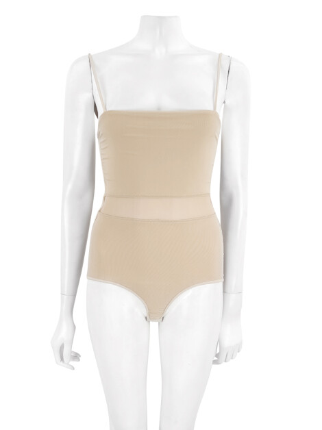 Body Undertop Transparência Nude