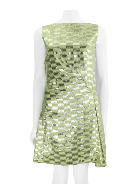Vestido Philosophy di Alberta Ferretti Tecido Dourado
