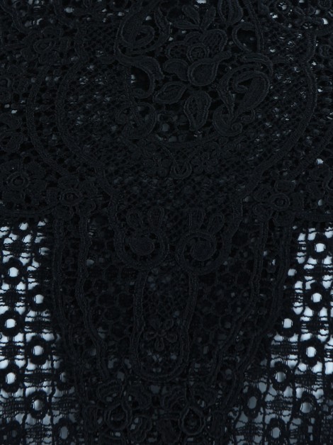 Blusa Philosophy Di Lorenzo Serafini Vazados Preta