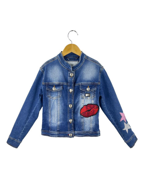 Jaqueta Philipp Plein Jeans Bordado Brilhos