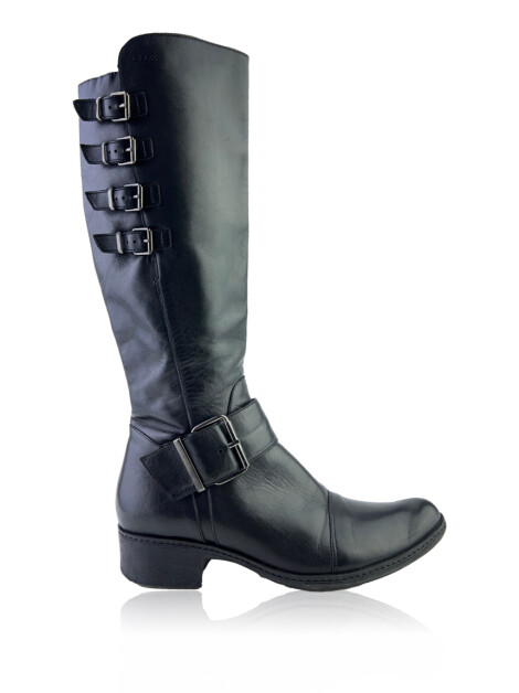 Bota Geox Couro Preta