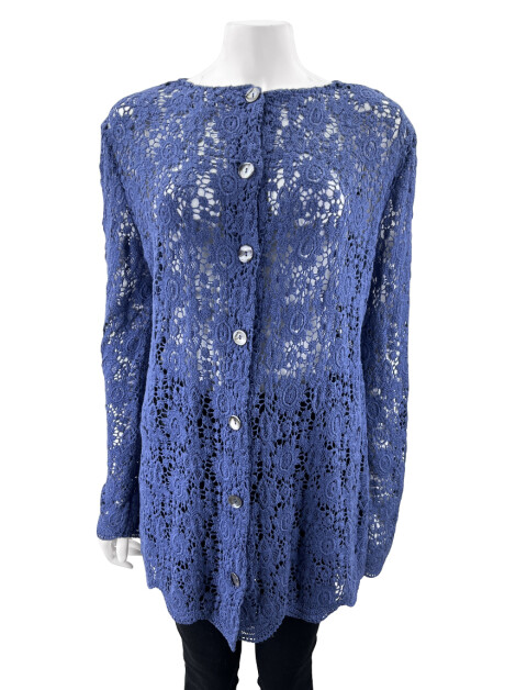 Blusa Free People Renda Azul