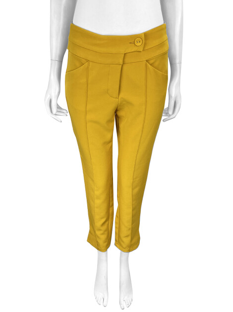 Calça Lucidez Tecido Amarelo