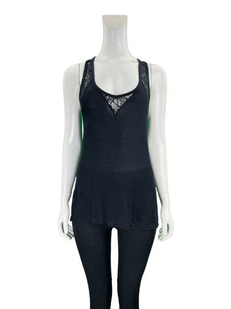 Blusa Costume Renda Preta