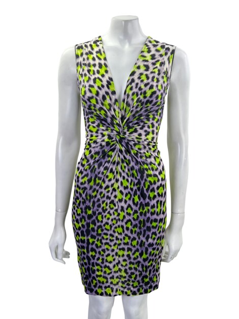 Vestido Just Cavalli Animal Print Roxo