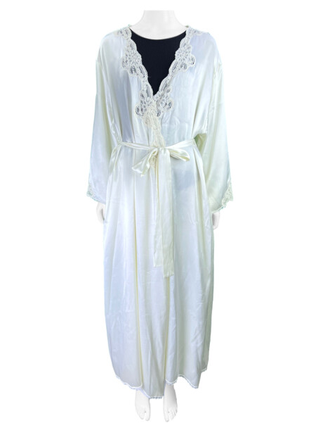 Robe Halston Heritage Rendado Off White