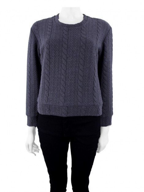 Blusa Resort Couture Textura Cinza