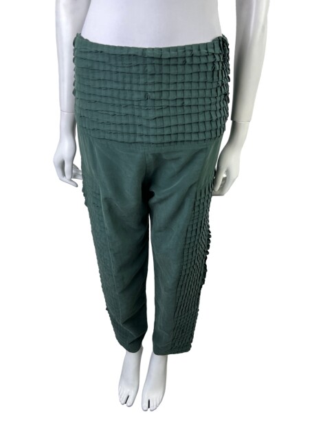 Calça A. Niemeyer Texturizado Verde