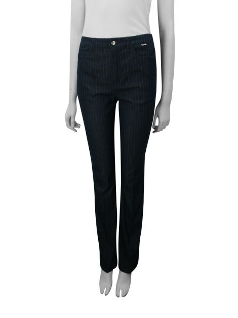 Calça Escada Sport Risca de Giz Marinho