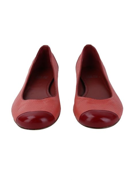 Sapatilha See by Chloé Couro Coral e Vermelho