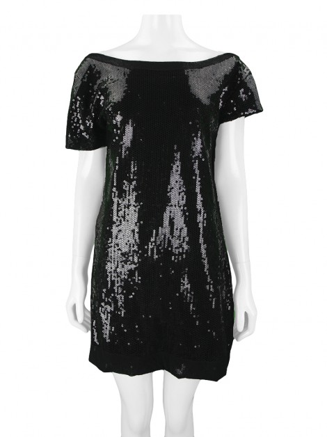 Vestido Guaraná Brasil Paetê Preto