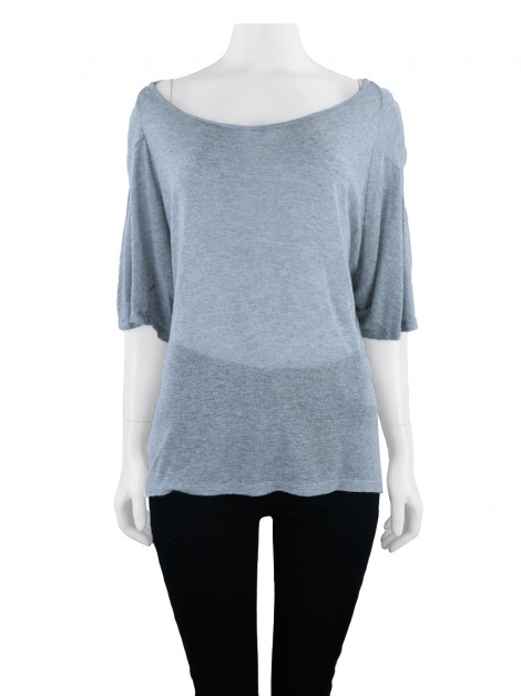 Blusa Cris Barros Malha Cinza
