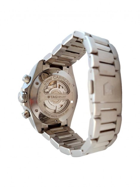 Relógio Tag Heuer Grand Carrera Calibre 17 Chrono Automático Prateado