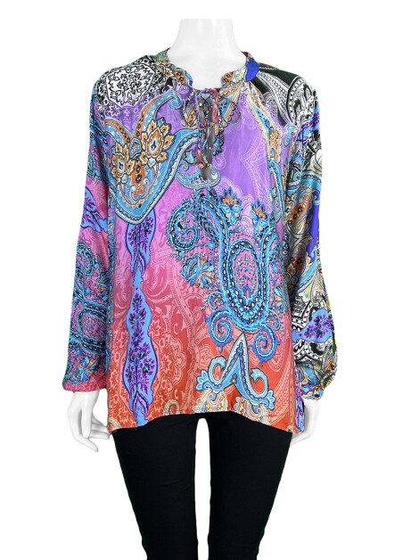 Blusa Letage Estampa Multicolor