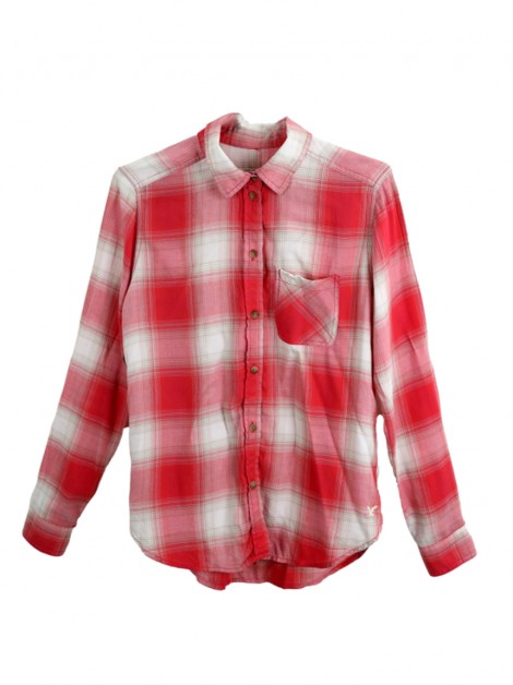 Camisa American Eagle Vintage Boyfriend Vermelho Masculina
