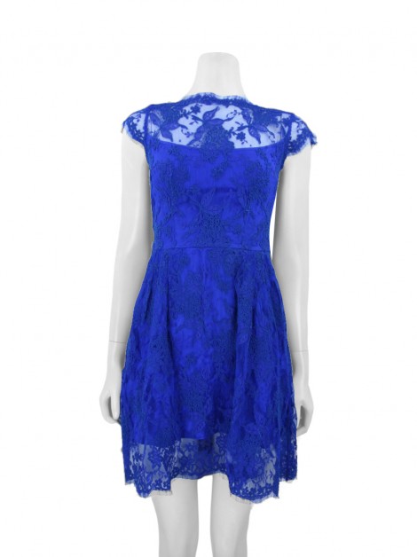 Vestido de Festa Issa London Renda Azul