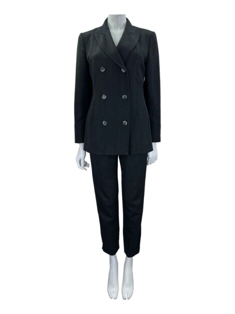 Conjunto Sportmax Lã Mescla Preto Vintage