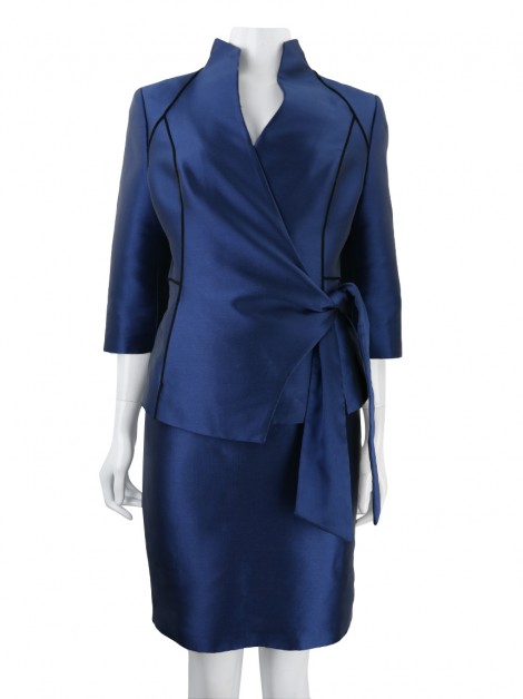 Conjunto Adolfo Dominguez Tecido Azul Royal