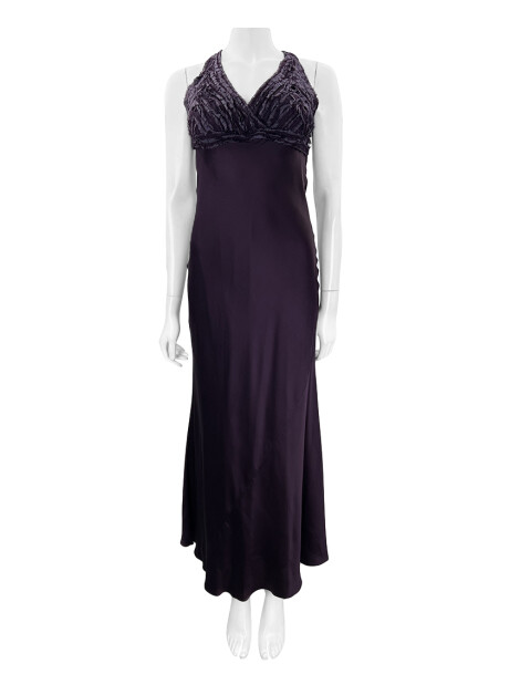 Vestido Clo Orozco Seda Roxo