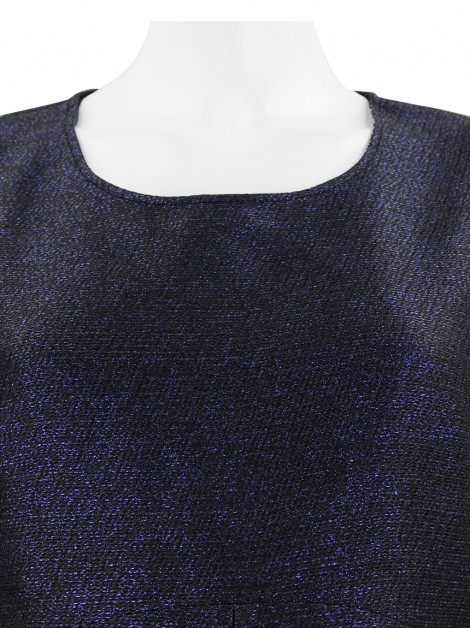 Vestido Jil Sander Metalizado Roxo