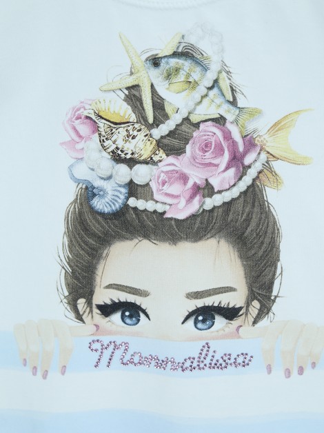 Blusa Monnalisa Tecido Estampado Infantil