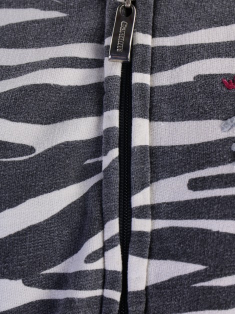 Jaqueta Carmim Tecido Animal Print