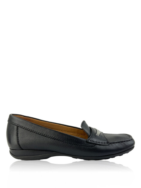 Mocassim Geox Couro Preto