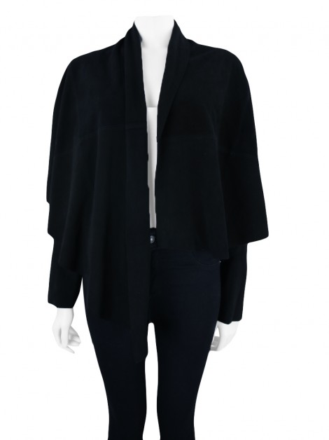 Casaco Haute Hippie Renda Preto
