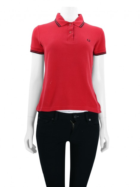 Blusa Achados do EU Fred Perry Polo Vermelha