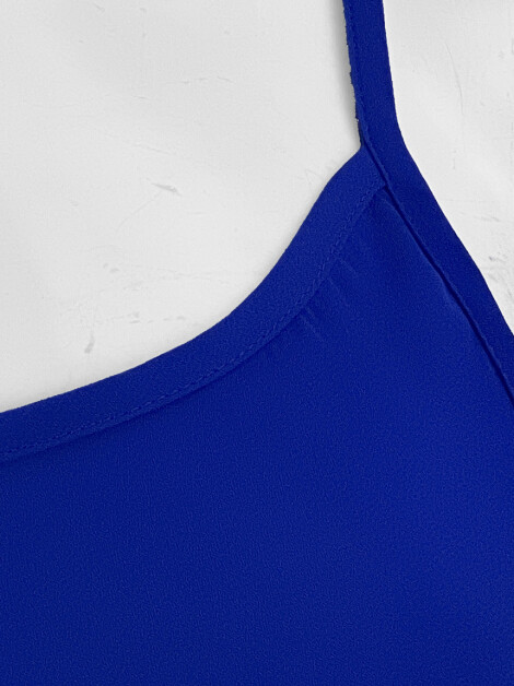 Blusa Costume Tecido Azul