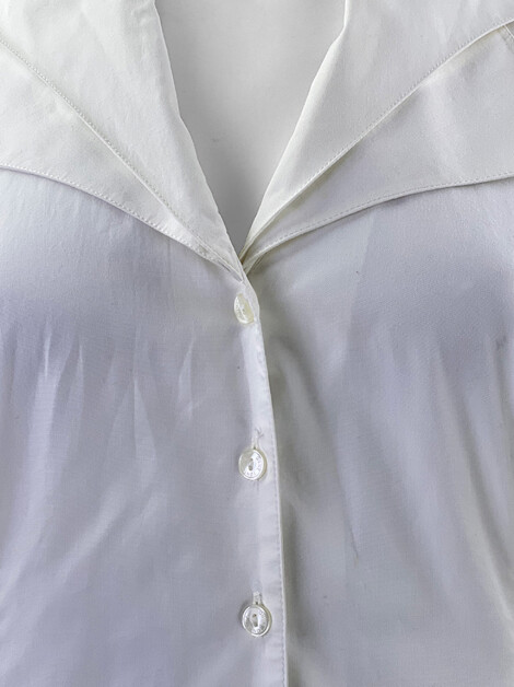 Camisa Anne Fontaine Tecido Off White