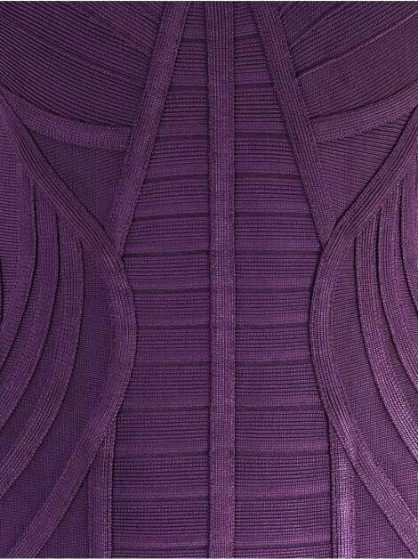 Vestido Hervé Léger Naeva Berinjela