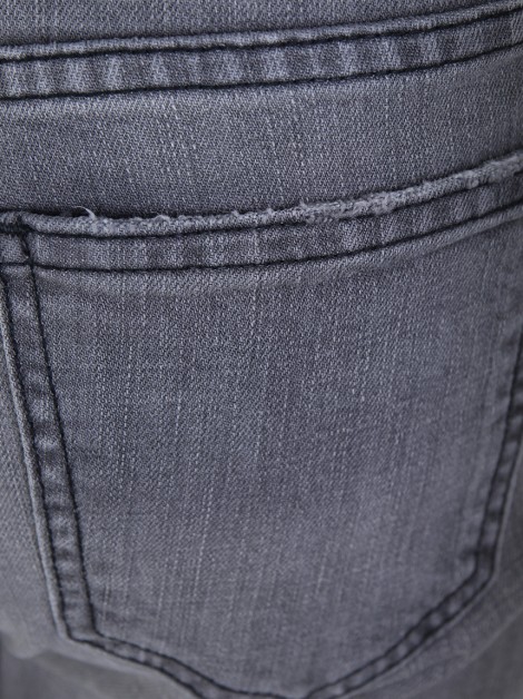 Calça Current Elliott Cropped Straight Jeans Cinza